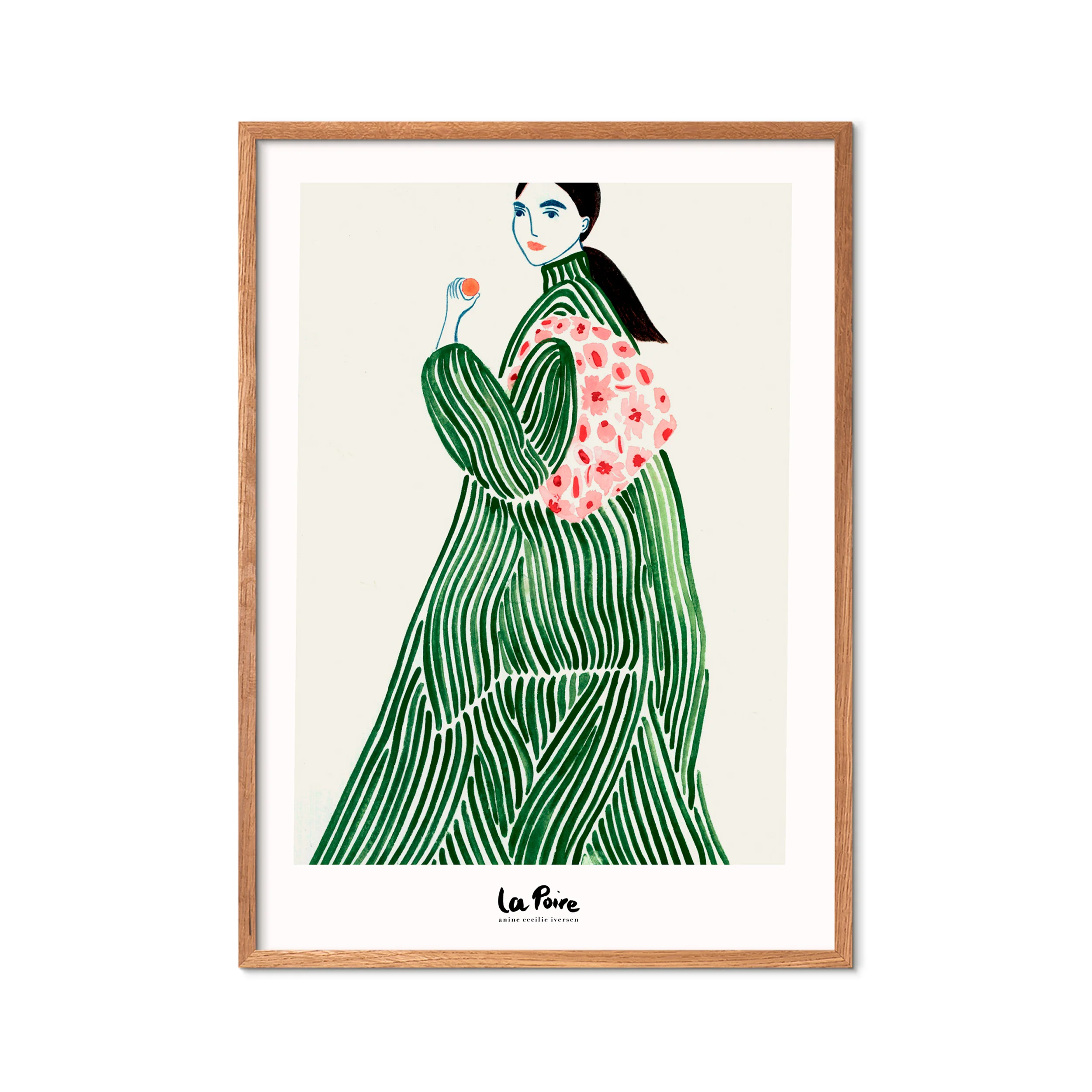 La Poire Green Coat plakat - A3 - Image 2