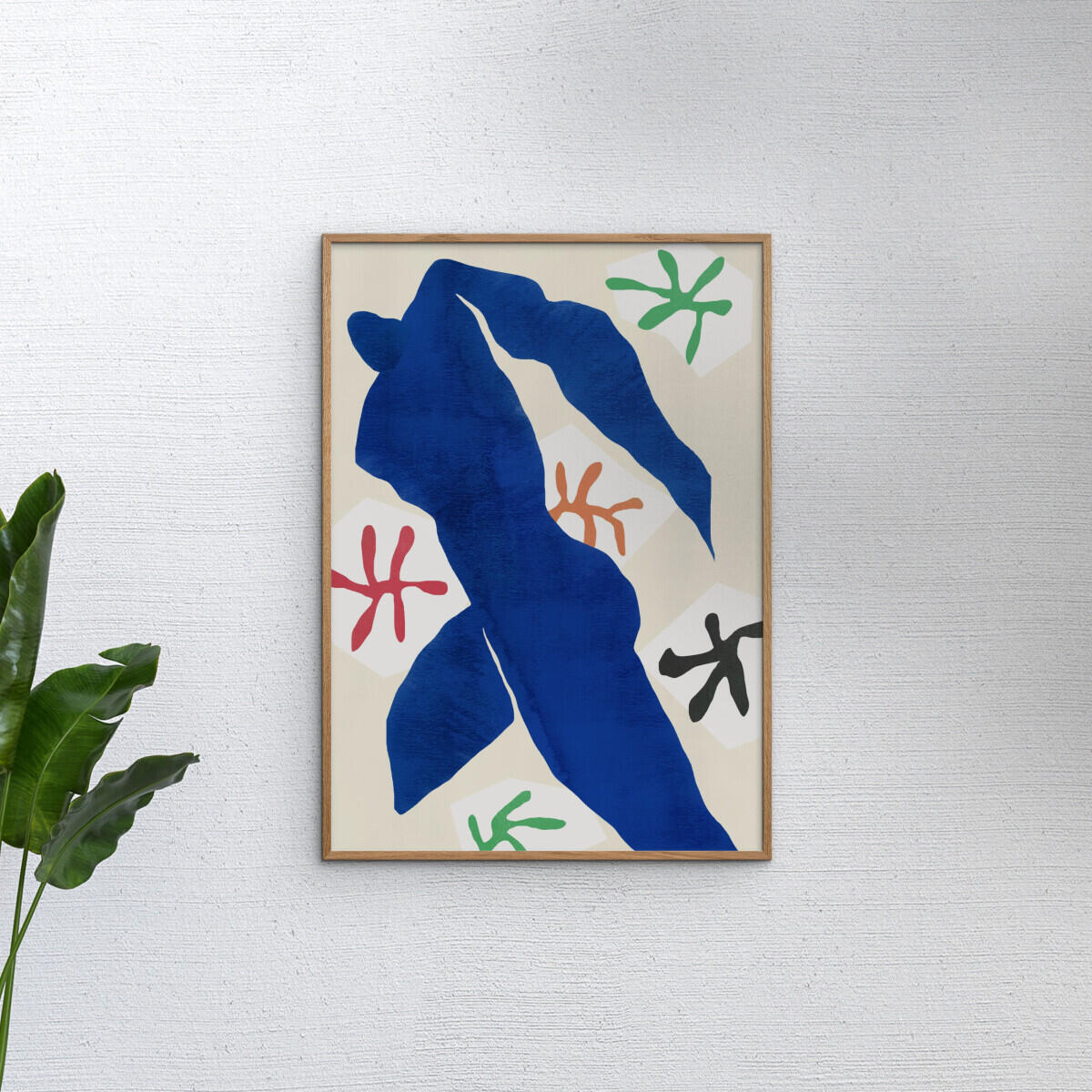 Little Dean Abstract Blue Figure plakat - A5 - Image 2
