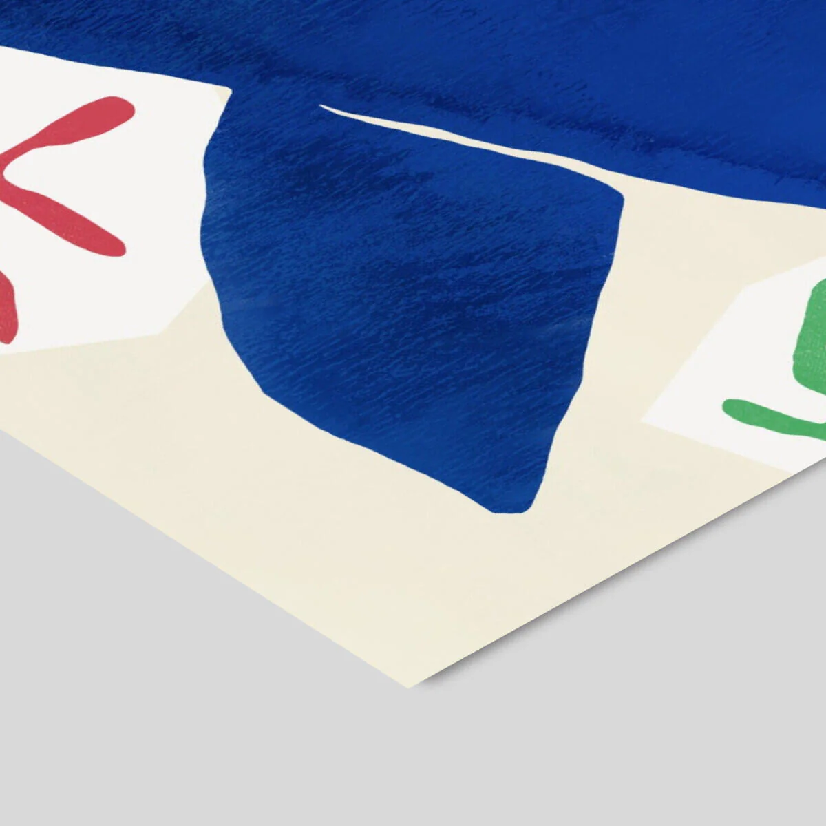 Little Dean Abstract Blue Figure plakat - A5 - Image 3