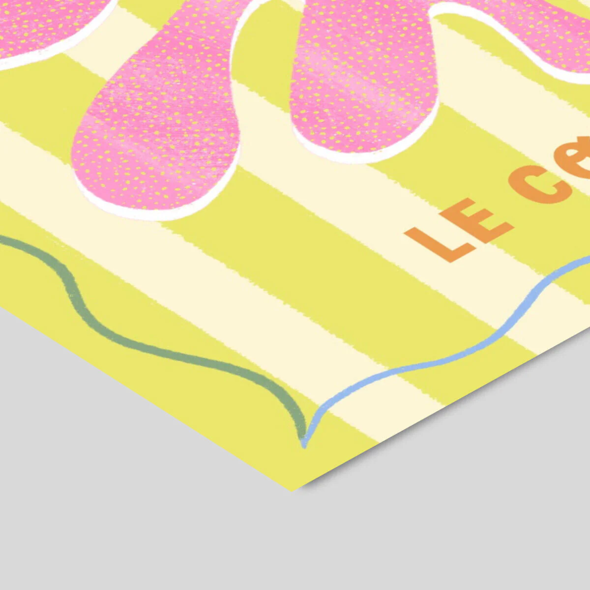 Melissa Donne Le Corail Lemon/Cream plakat - A5 - Image 3
