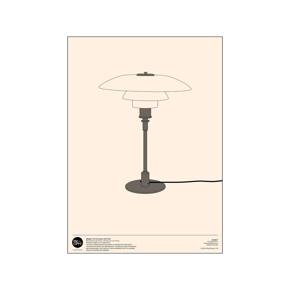 Pk Poster plakat, beige - 50x70 cm