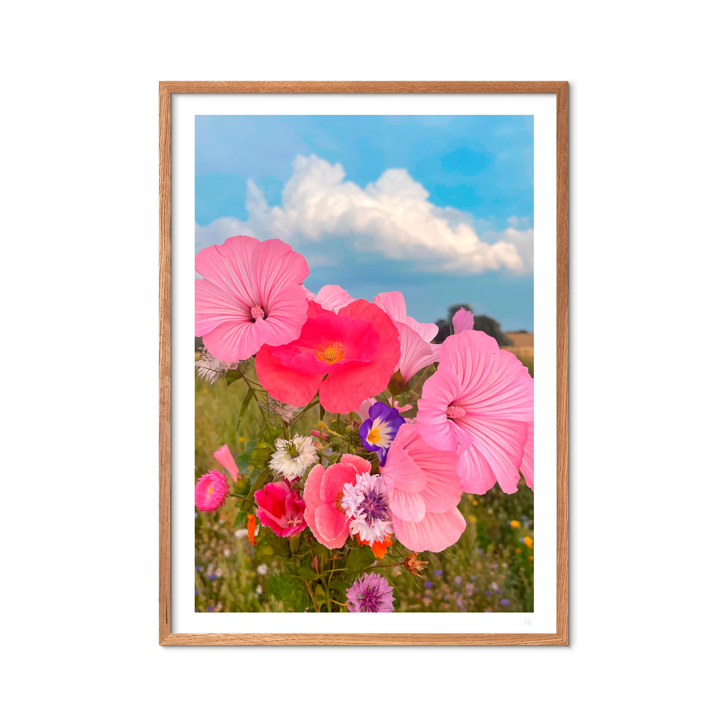 Poppykalas Sommerhus blomster plakat - A3 - Image 2