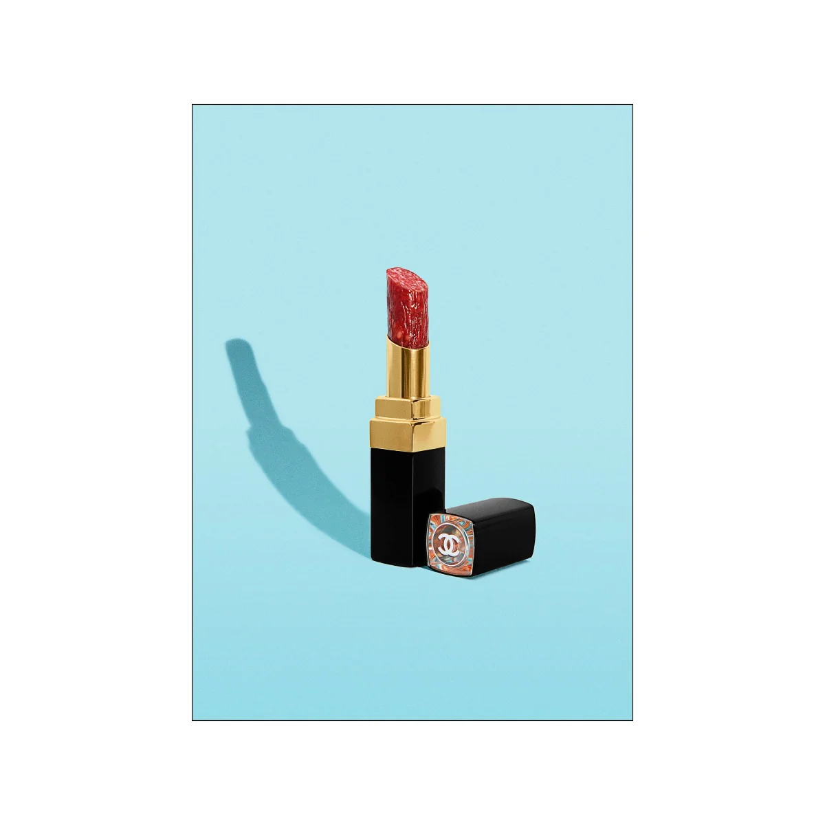 Supermercat plakat, Salami lipstick - 30x40 cm.