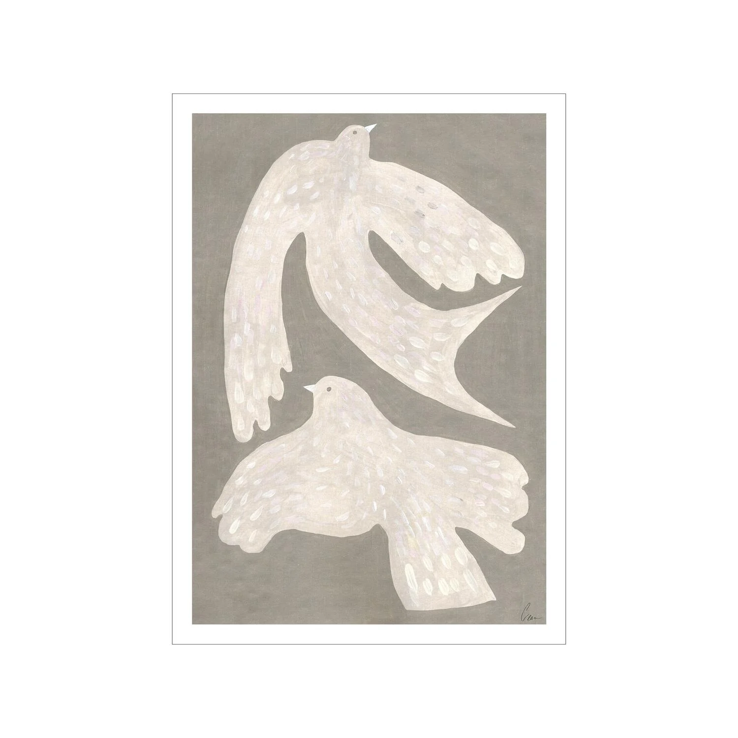 The Poster Club x Clara Schicketanz Two Birds plakat - 50x70 cm.