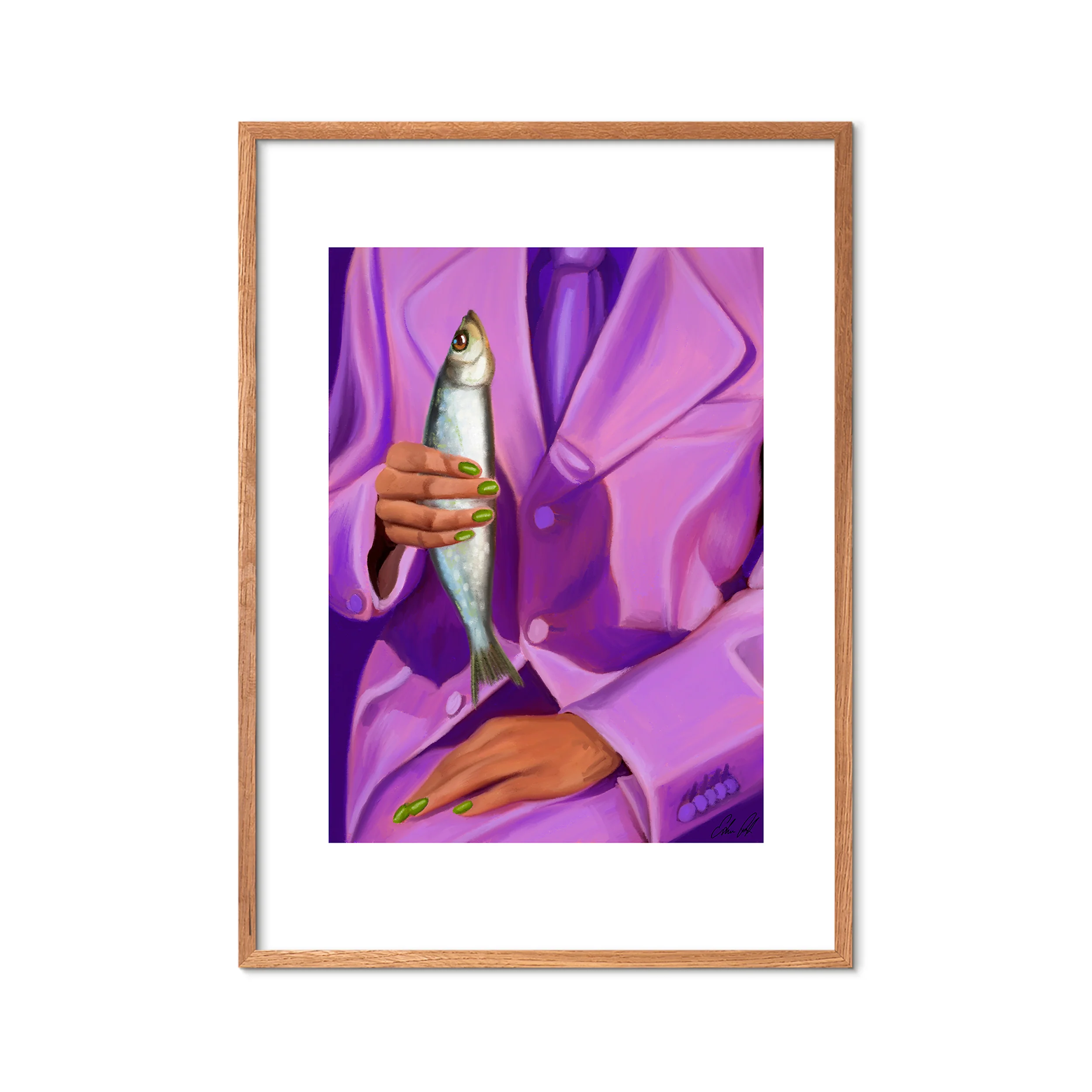 The Poster Club x Estelle Graf Eva And Her Fish Friend plakat- 30x40 cm. - Image 2