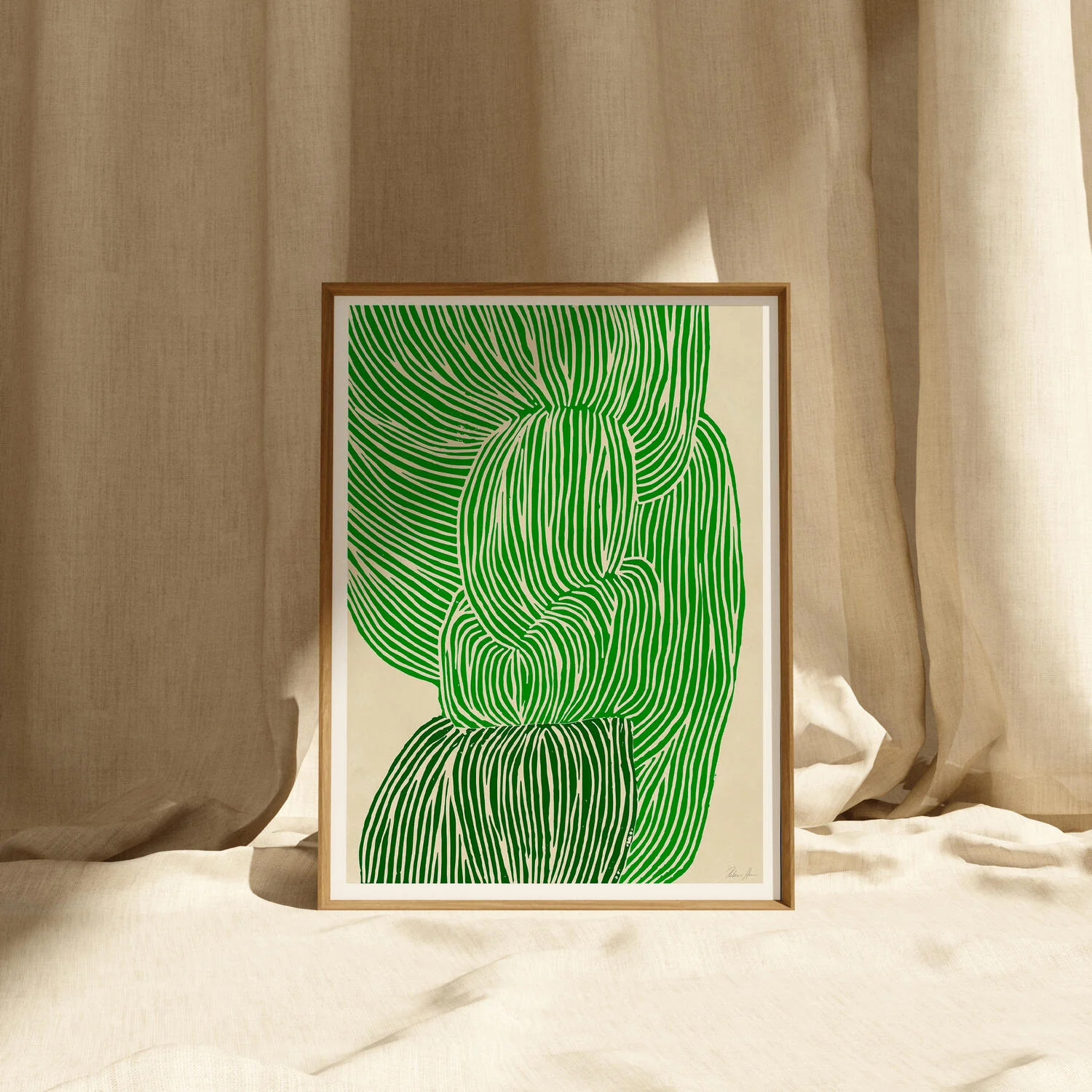 The Poster Club x Rebecca Hein Green Ocean plakat - Image 3