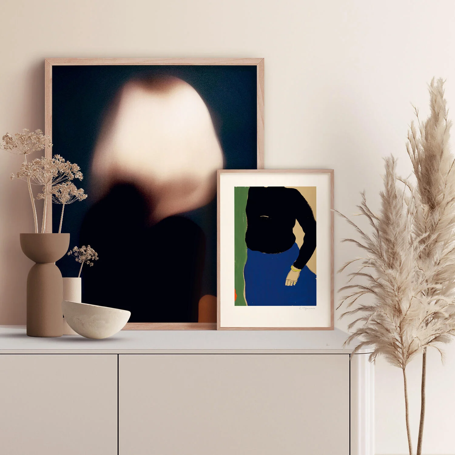 The Poster Club x Rosie McGuinness Black Top Blue Skirt plakat - 30x40 cm. - Image 3