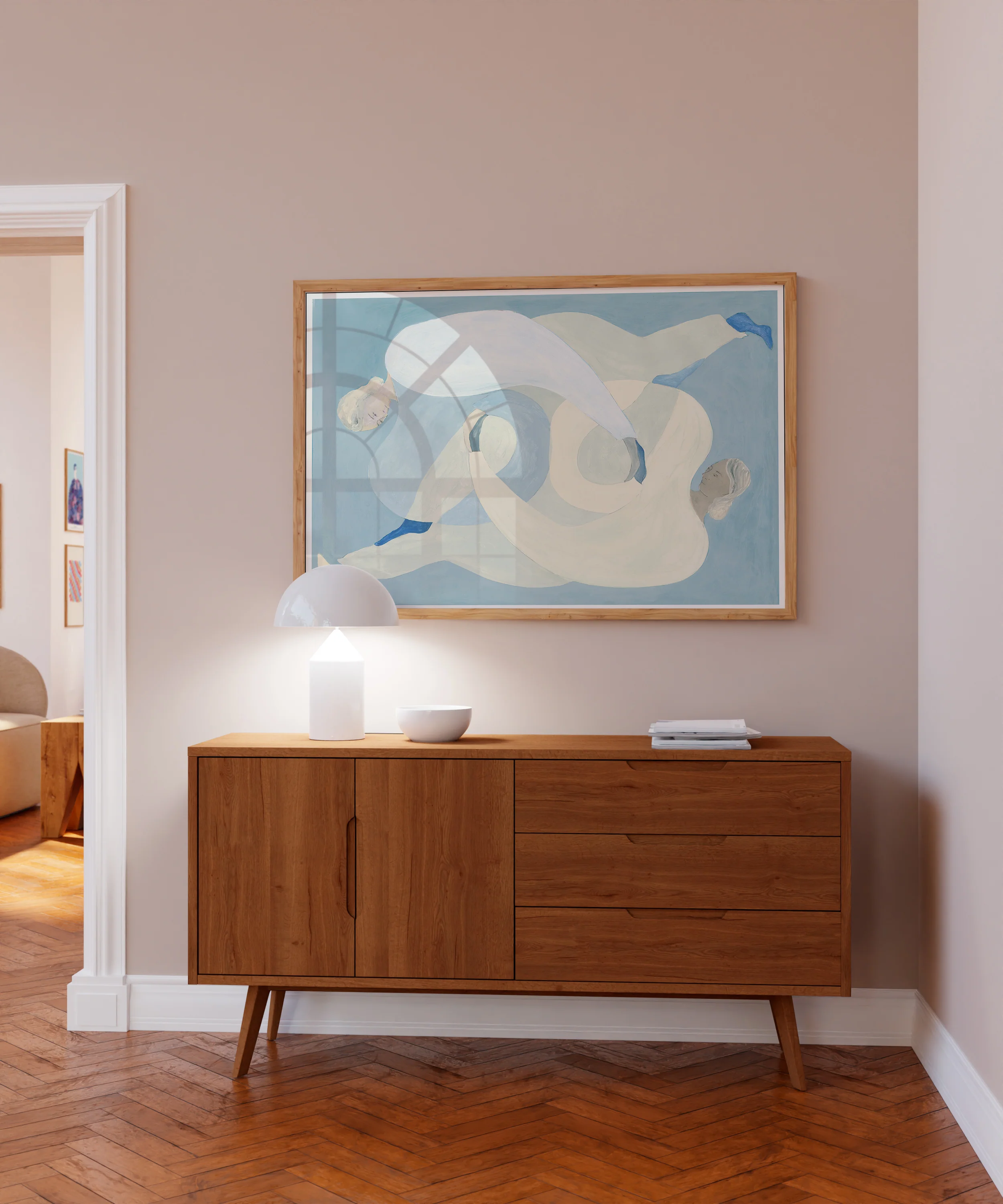 The Poster Club x Sofia Lind Hold You - blå - Image 2