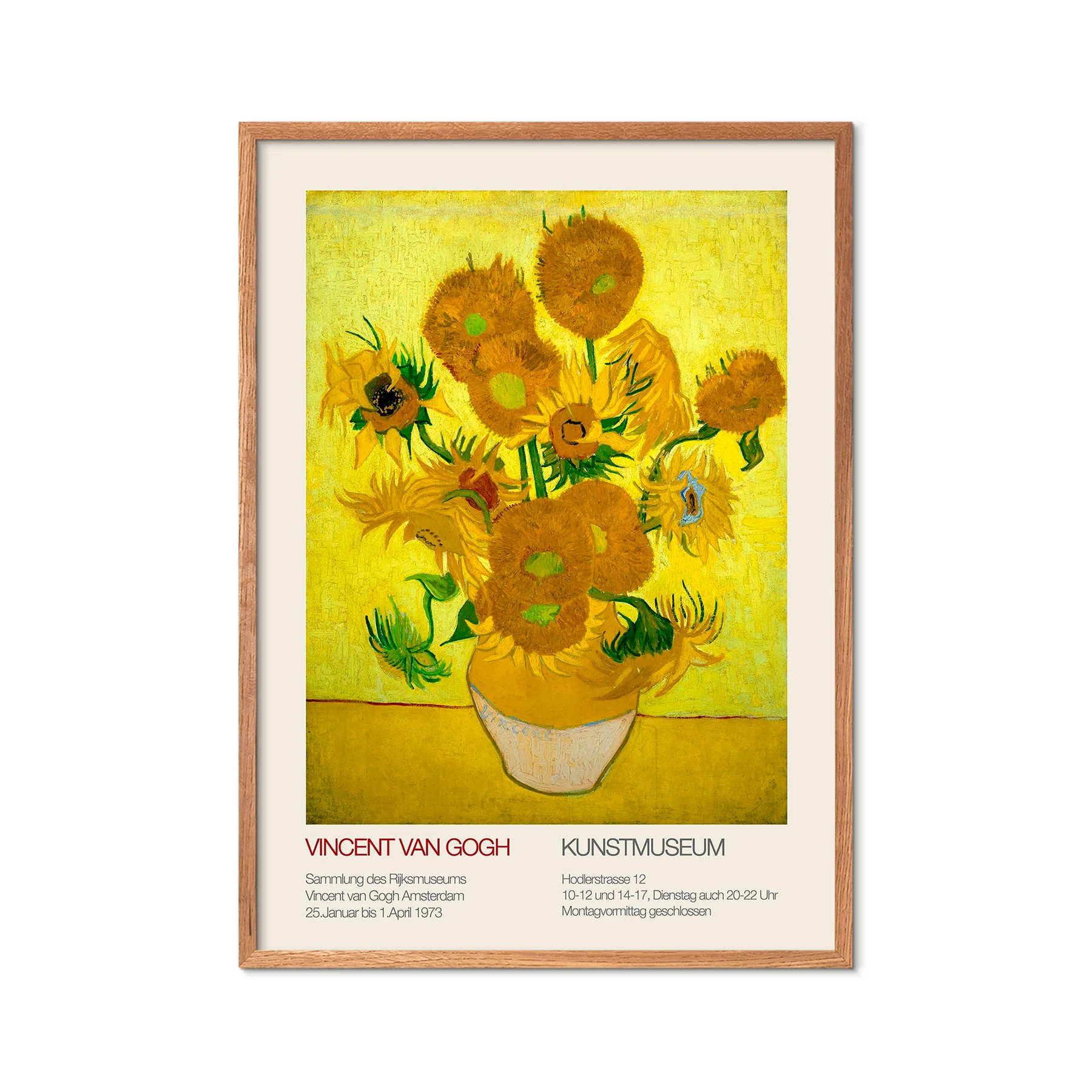 Vincent van Gogh x PSTR Studio plakat, Sunflowers - 30x40 cm. - Image 2