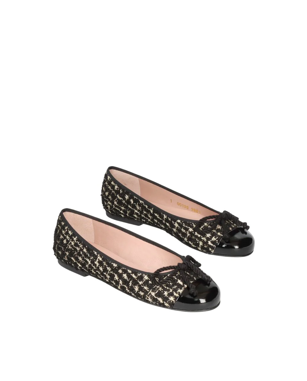 Rosario boucle ballerina - sort/creme - Image 4