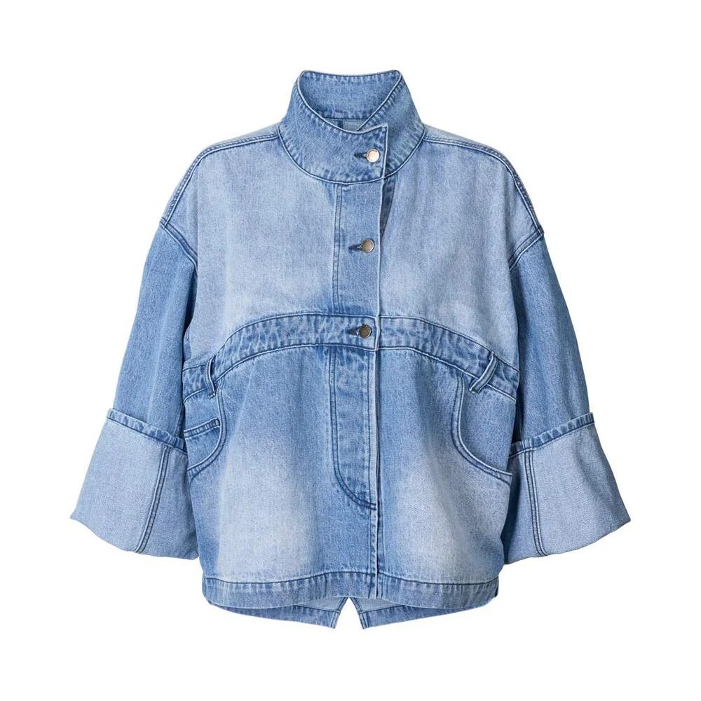 Donela denimjakke - Light Washed Denim - Image 2