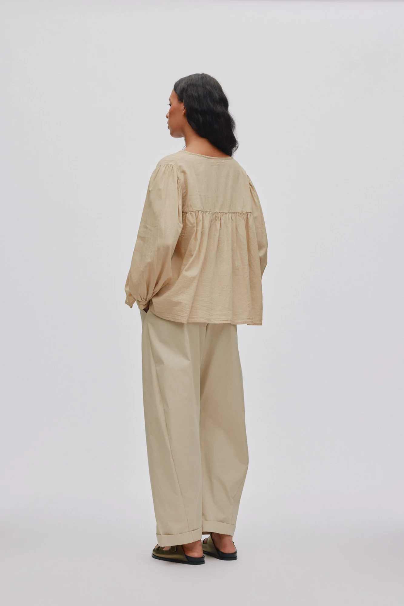 Eike Cotton bluse - Boulder - Image 3