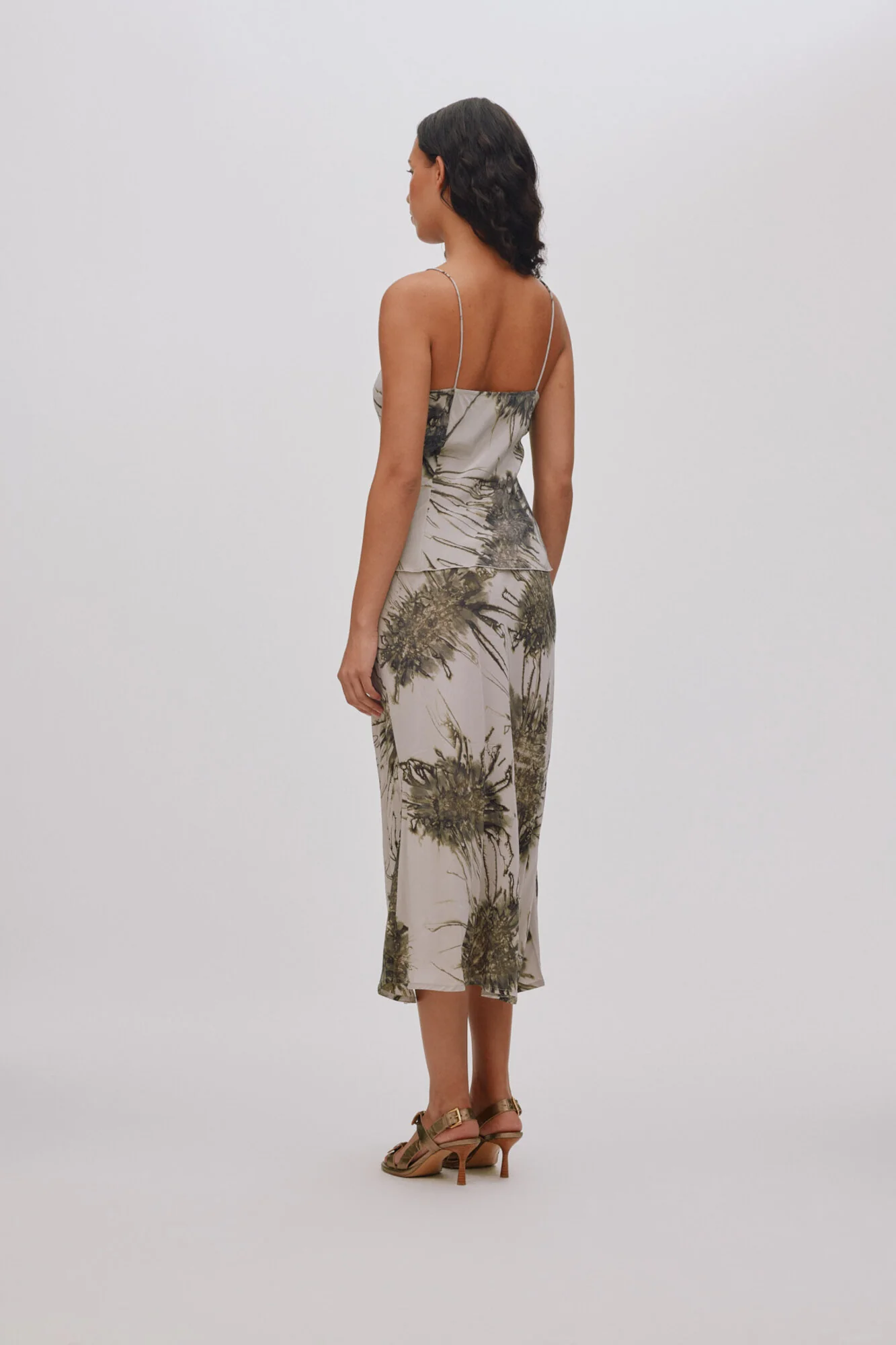 Elmi Sea Urchin Crop Bias nederdel - Grey Combo - Image 3