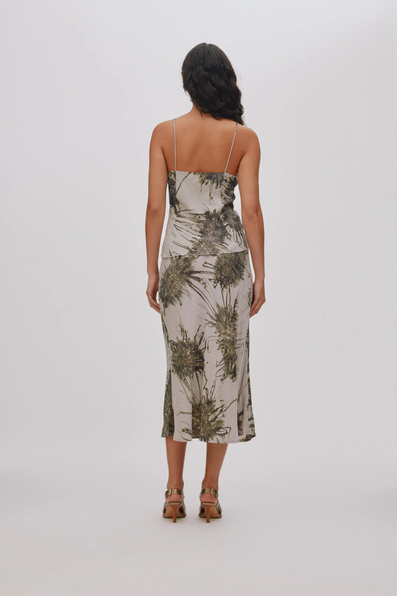 Elmi Sea Urchin Crop Bias nederdel - Grey Combo - Image 8