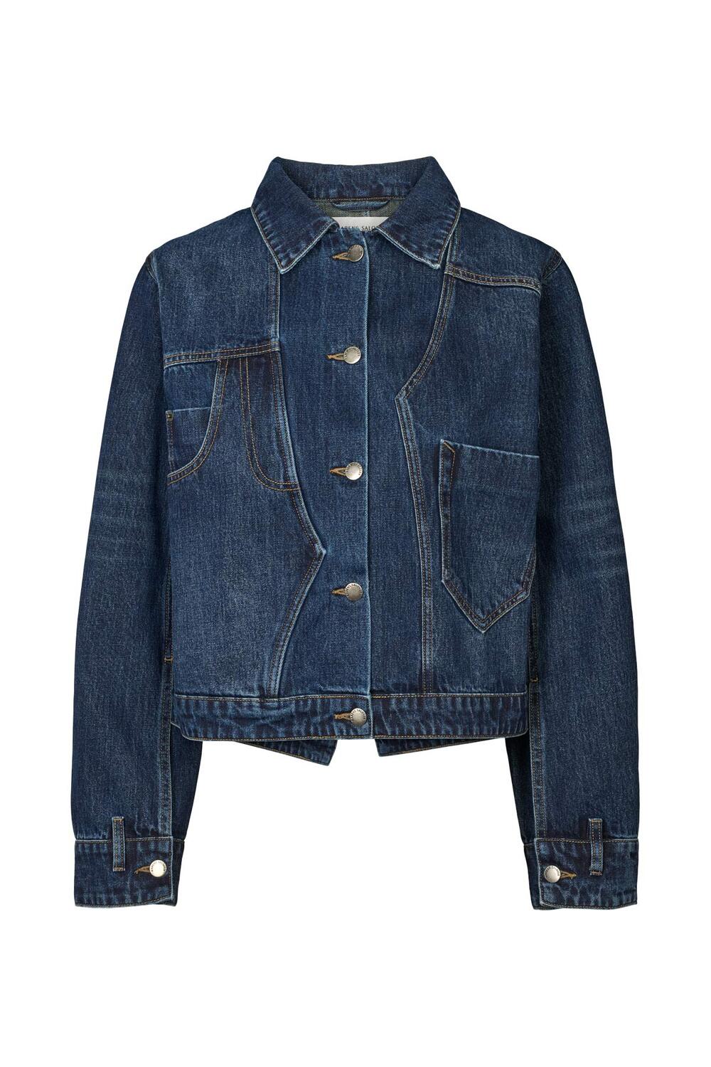 Janny denimjakke - Dark Washed Indigo - Image 2