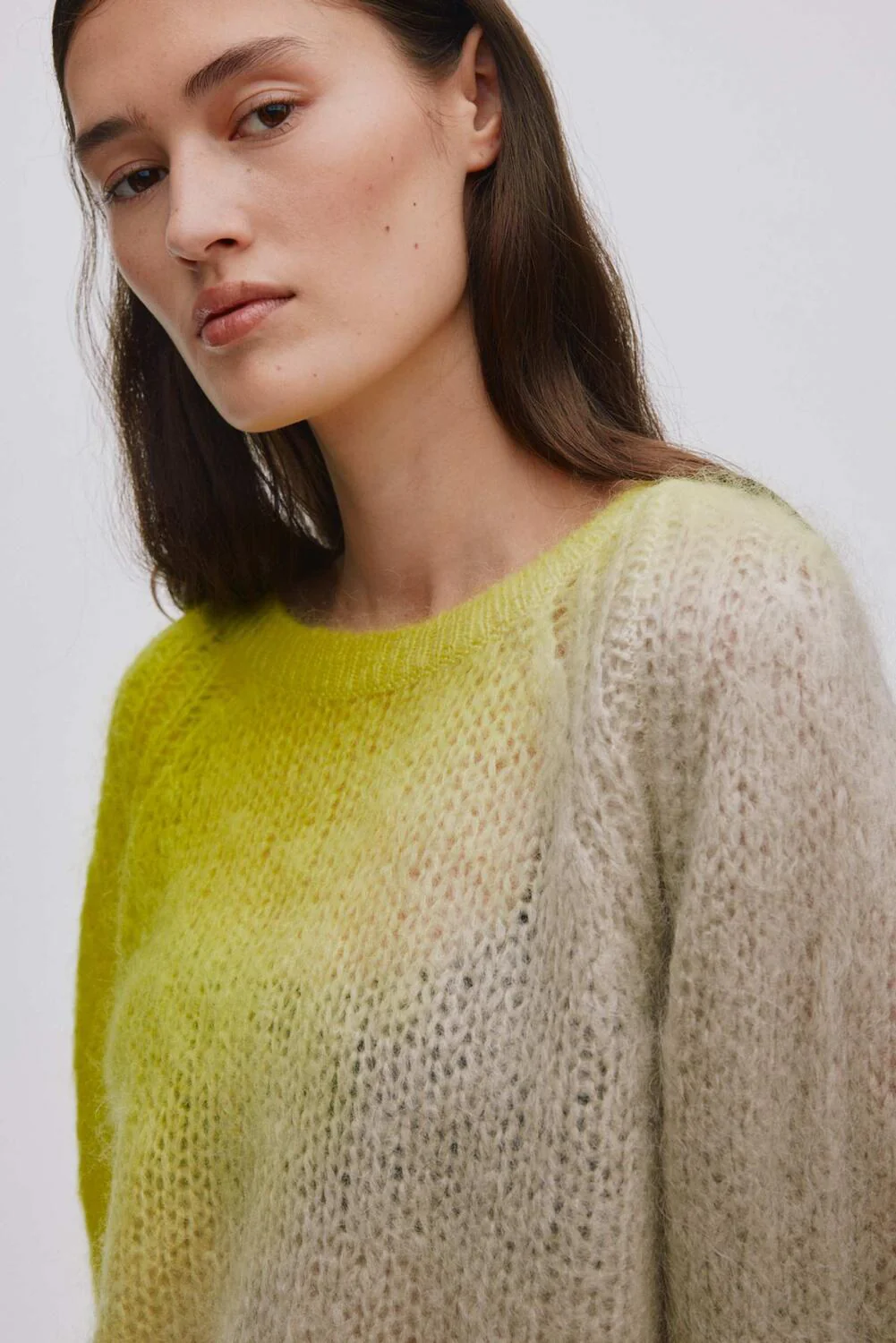 Jasmin Cross Dye Boxy striktrøje - Limeade Pilikan - Image 5