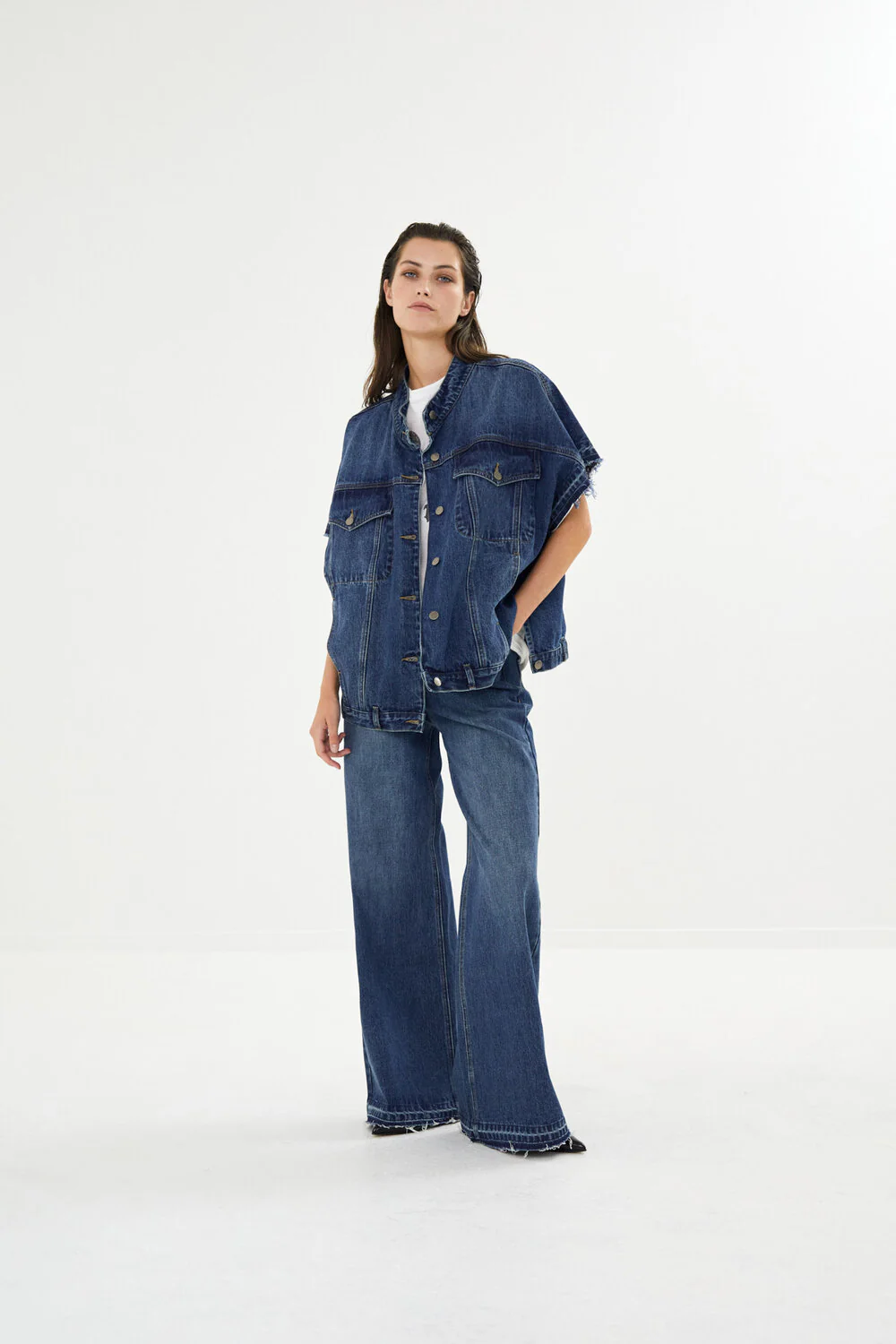 Mir denimvest - Washed Indigo - Image 4