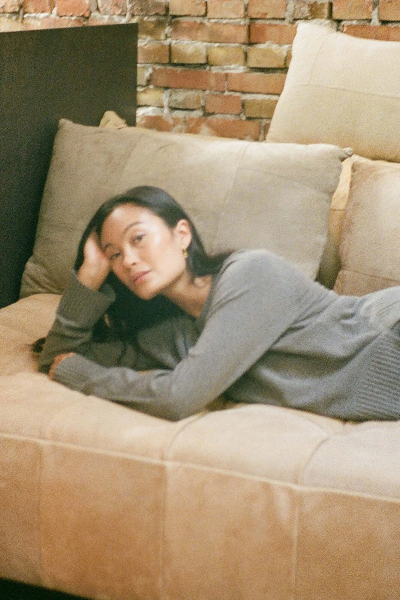 Ruca Lounge Boxy striktrøje - Mole Melange - Image 6