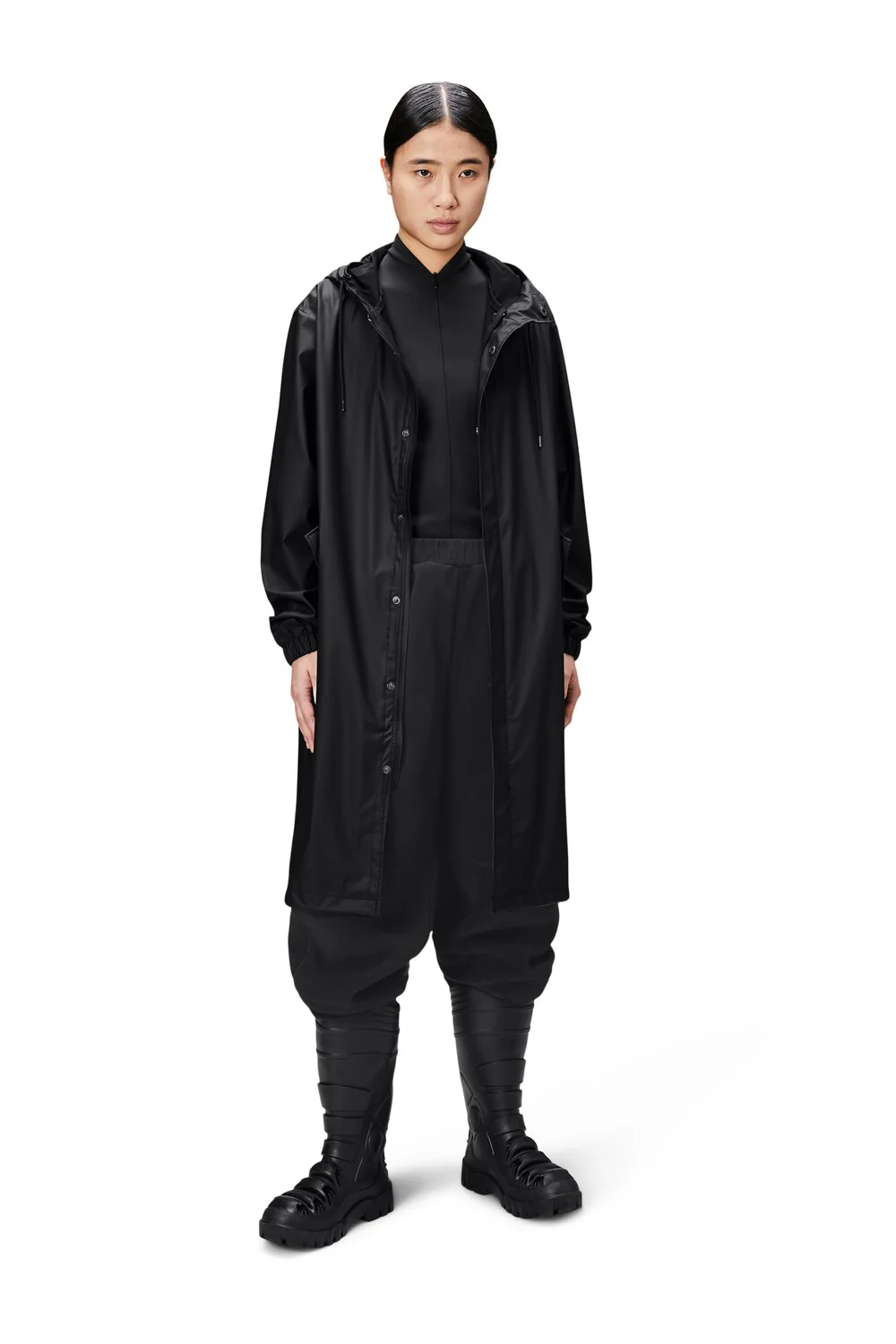 Fishtail Parka regnjakke - sort - Image 3