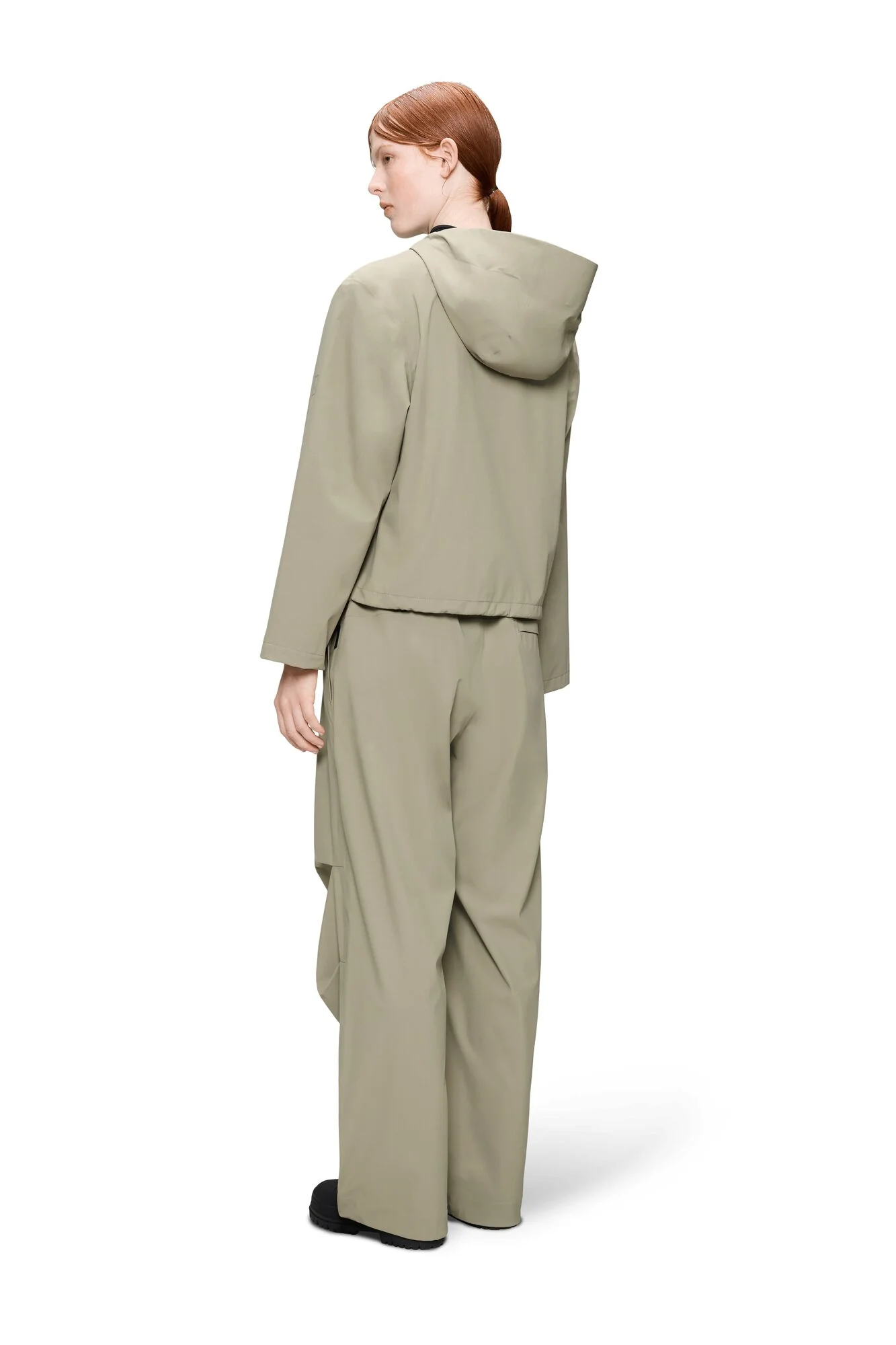 Suva Hardshell Short String W3 regnjakke - 133 Beige - Image 4