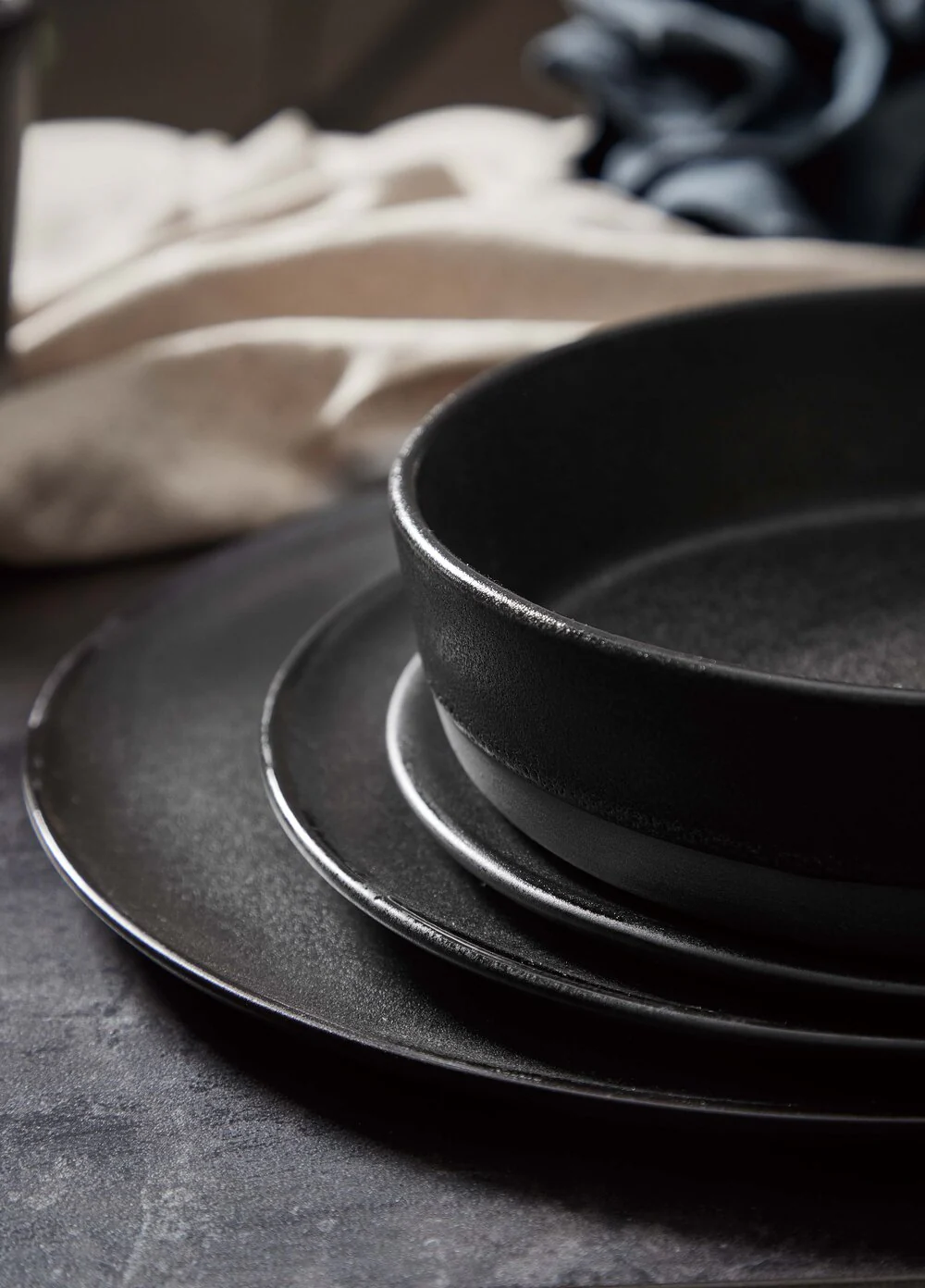Desserttallerken, Titanium Black - Ø20 cm. - Image 3