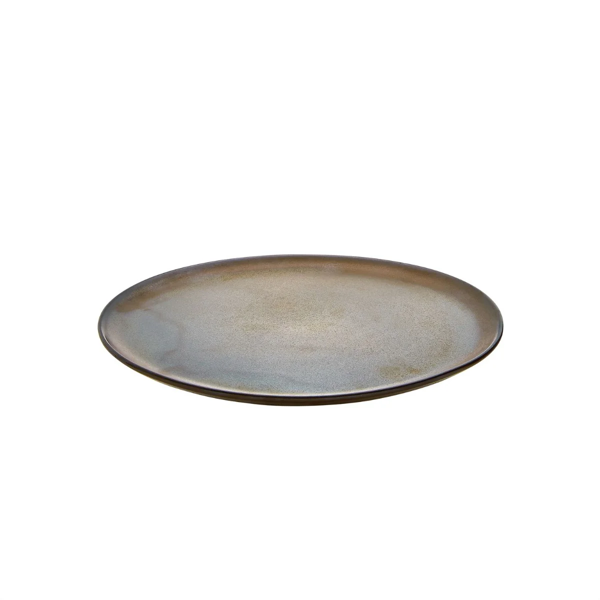 Frokost tallerken, brun metallic - 23 cm.
