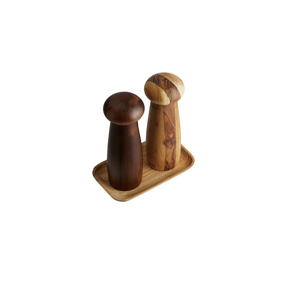 RAW kværnesæt, teak/acacie - 3 dele. - Image 5