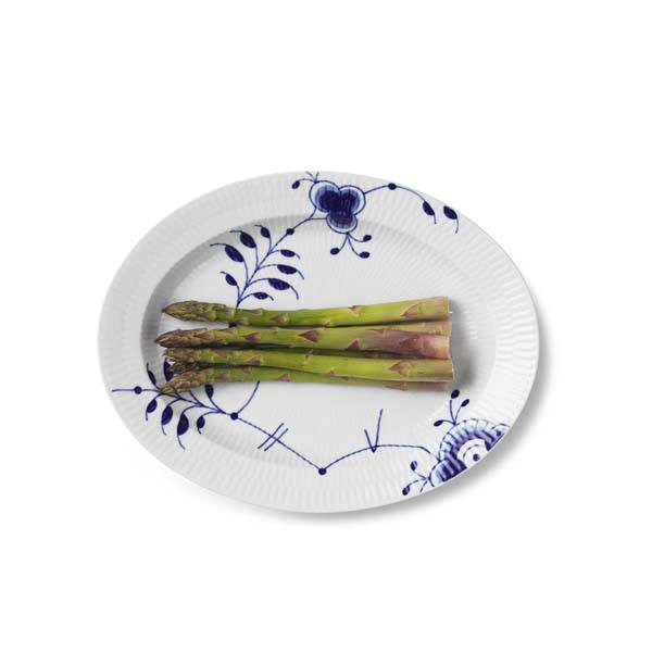 Blå Mega riflet fad - 30,5 cm. - Image 2