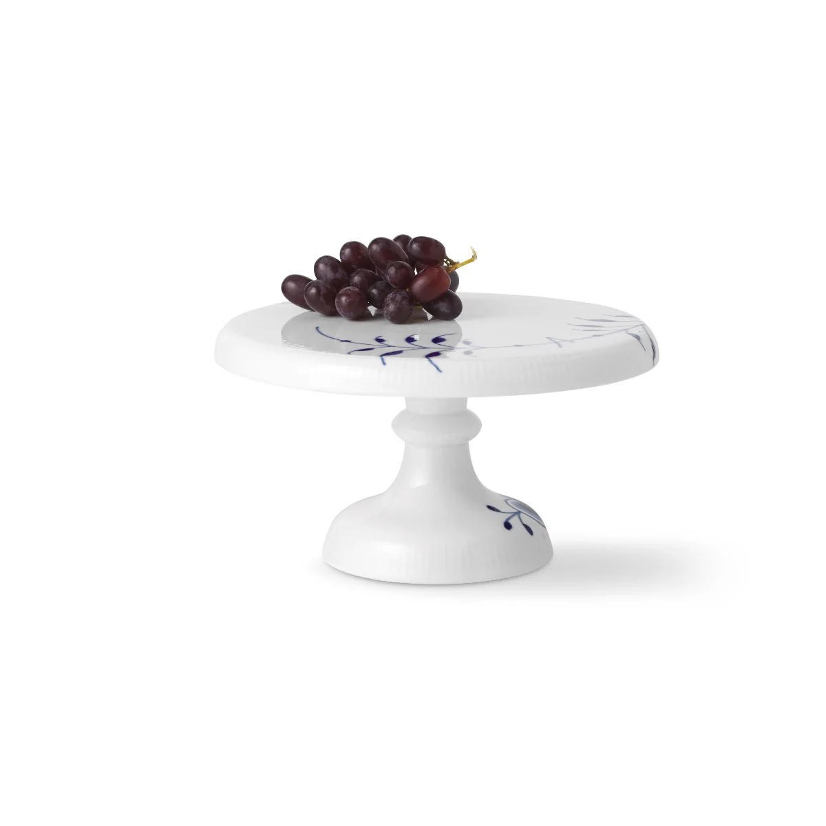 Blå Mega riflet fad på fod - 23 cm. - Image 3