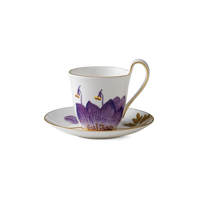 Flora højhankskop m/ underkop, Stedmoderblomst - 27 cl.