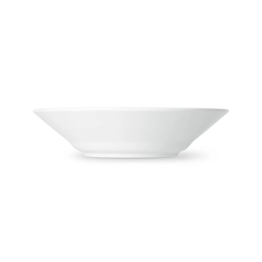 Hvid Riflet Halvblonde dyb tallerken - Ø24 cm. - Image 3