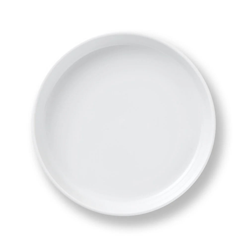 Hvid Riflet rundt ovnfastfad - Ø27 cm. - Image 3