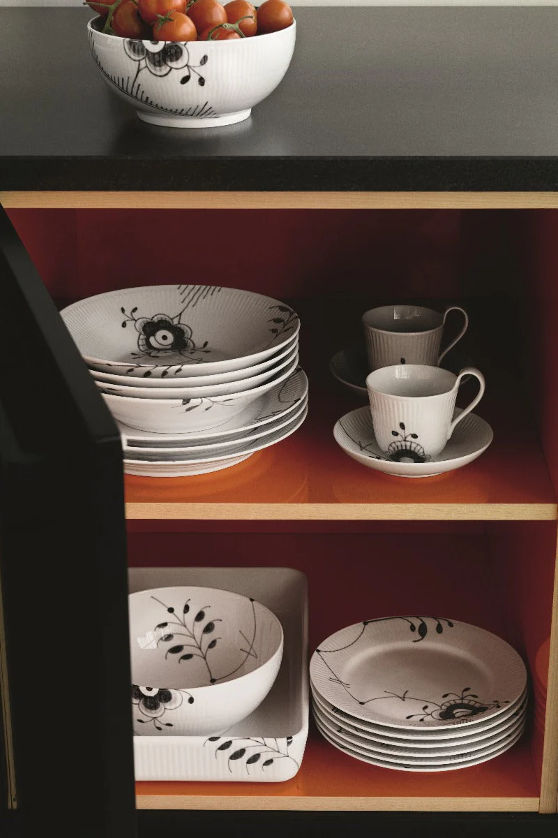 Sort Mega riflet dyb tallerken - 24 cm. - Image 2