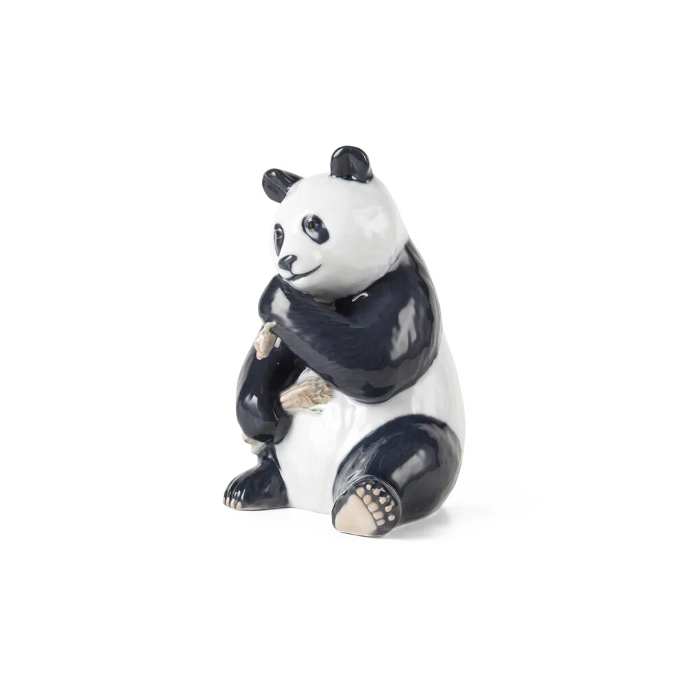 Spisende Panda figur - H18 cm. - Image 3