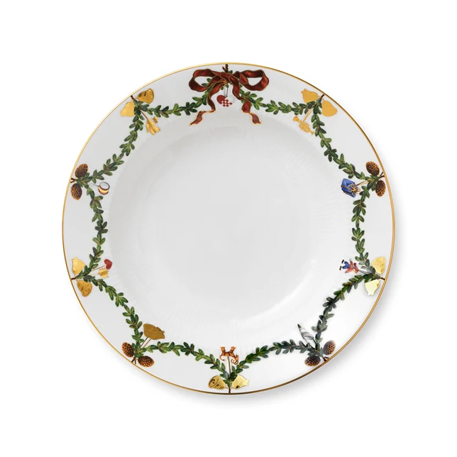 Stjerne Riflet tallerken - 24,5 cm.
