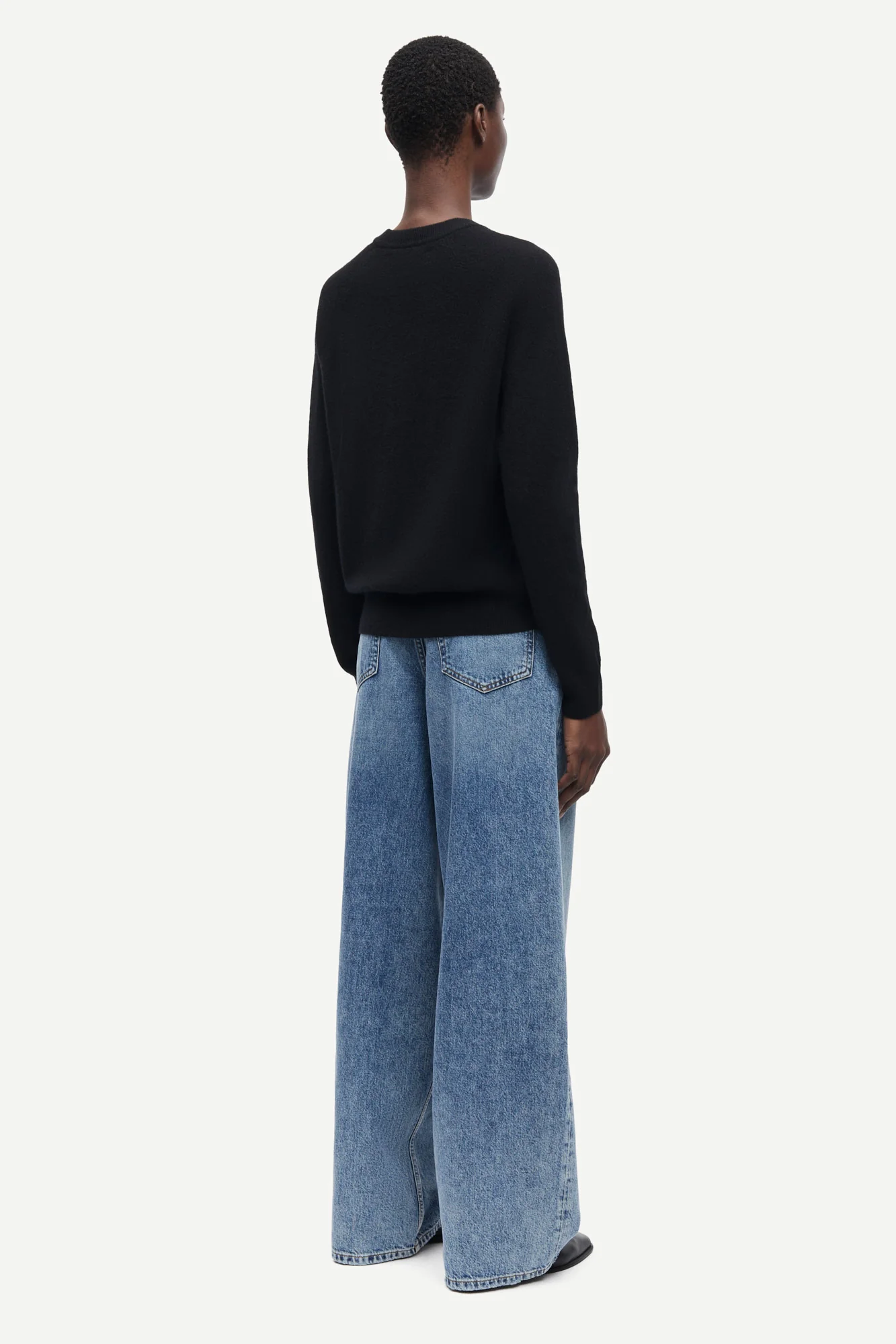 Boston o-neck sweater - sort - Image 3