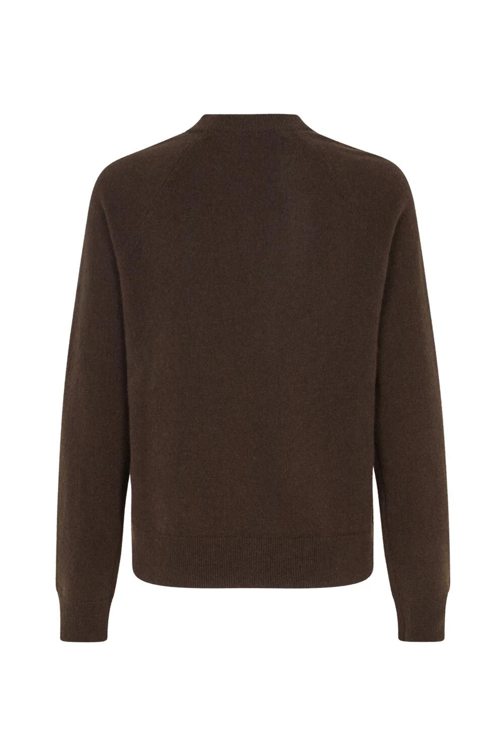 Boston O-neck uldstriktrøje - Mole - Image 4