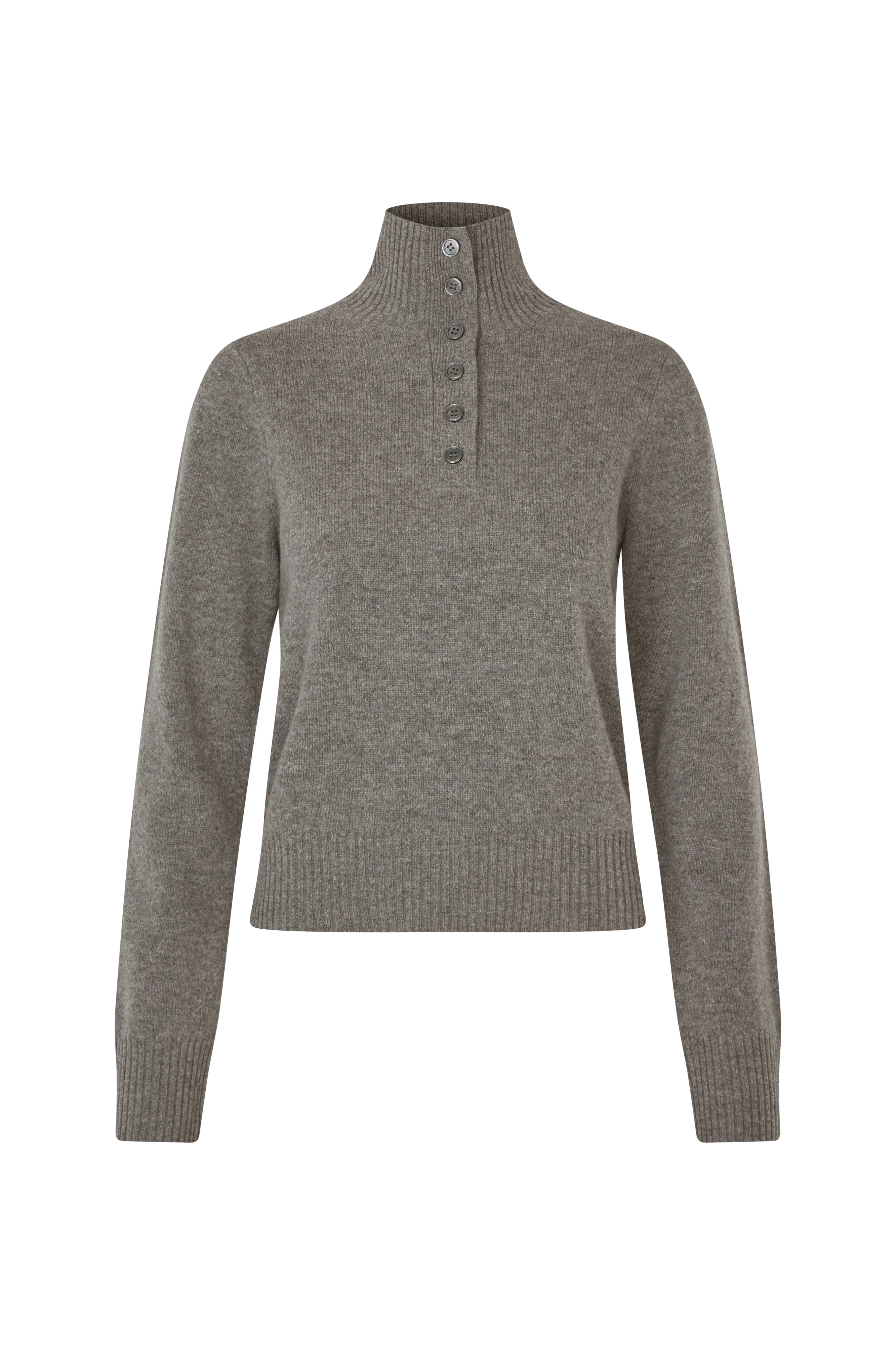 Saelif striktrøje - Dark Grey Mel. - Image 2