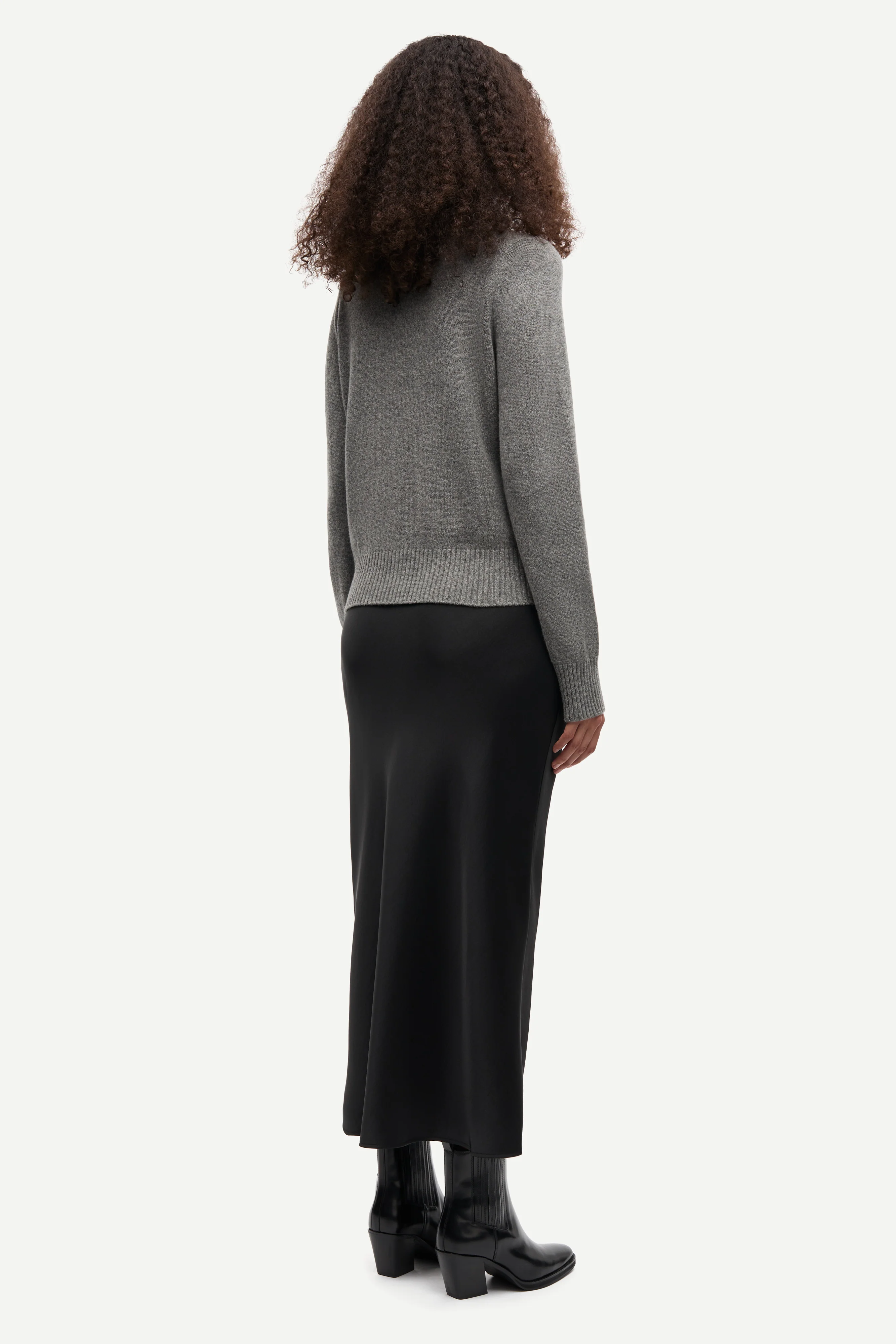 Saelif striktrøje - Dark Grey Mel. - Image 3