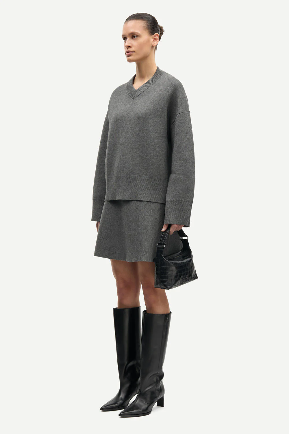 Salula nederdel - mørkegrå - Image 3