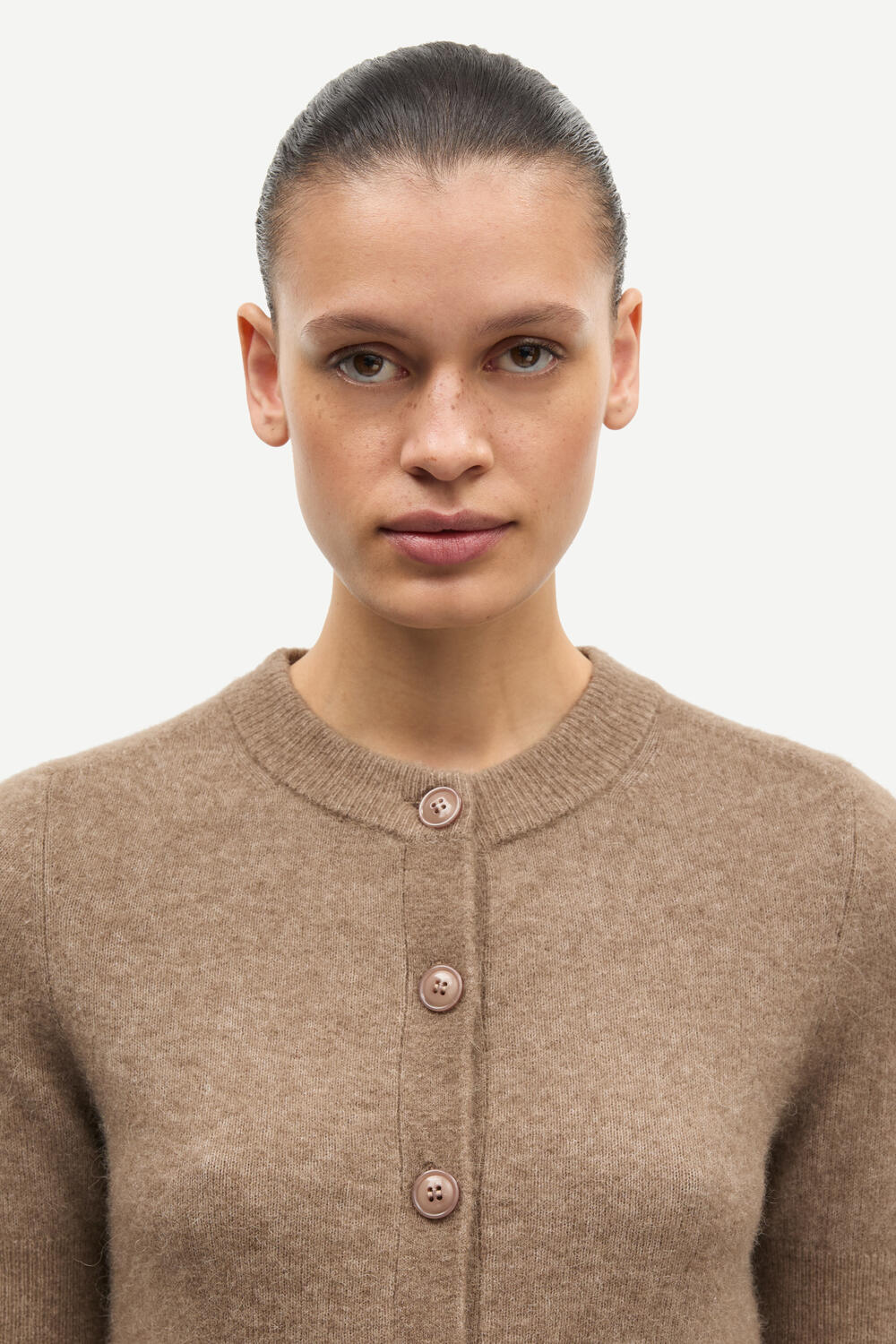 Sanoura cardigan - Fossil - Image 4