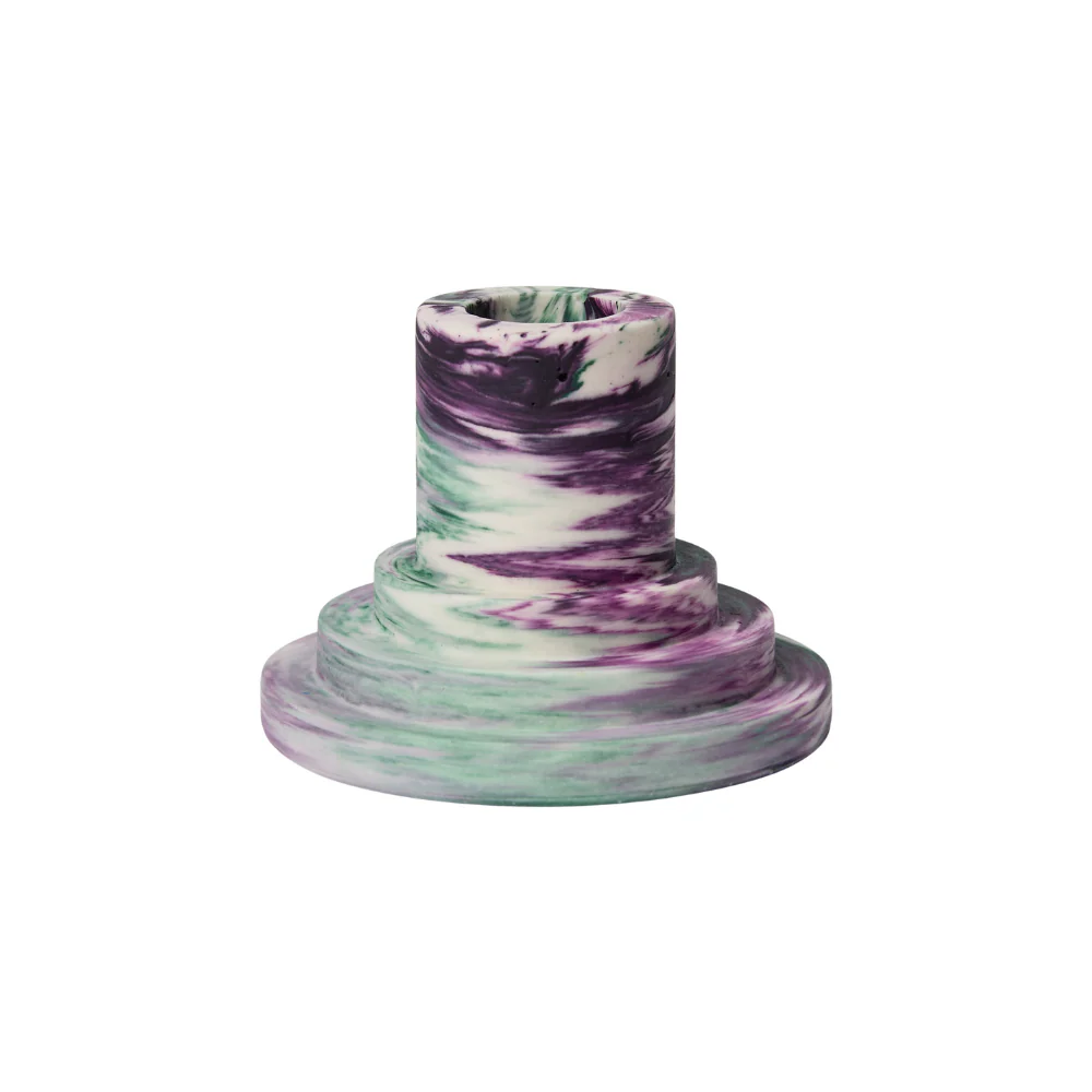 Layered lysestage - lilla/grøn
