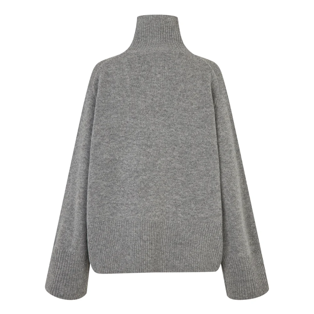 Alpha T-Neck striktrøje - Grey Melange - Image 6