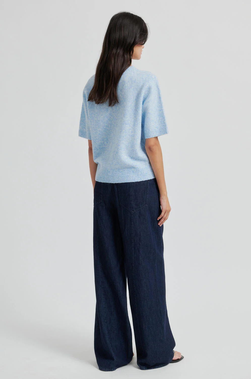 Billa O-Neck striktrøje - Powder Blue - Image 7