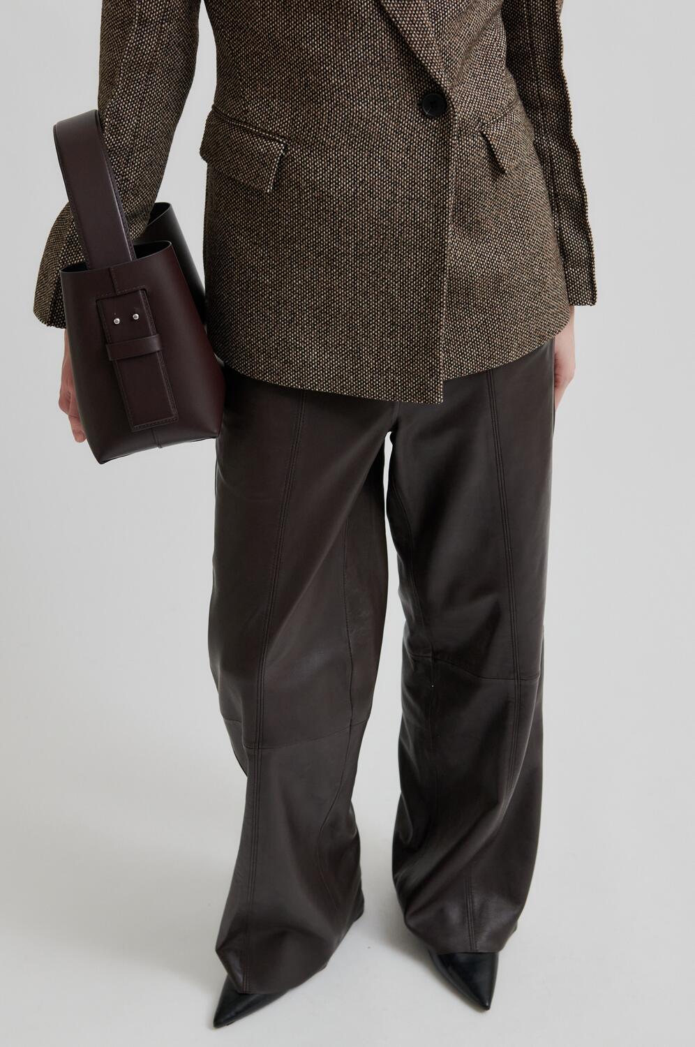 Letho læderbukser - Chocolate Plum - Image 6