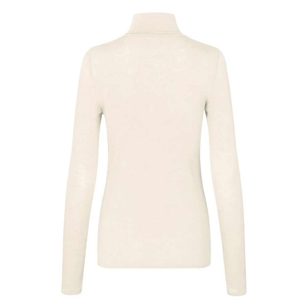 Matima T-Neck langærmet t-shirt - Off white - Image 6