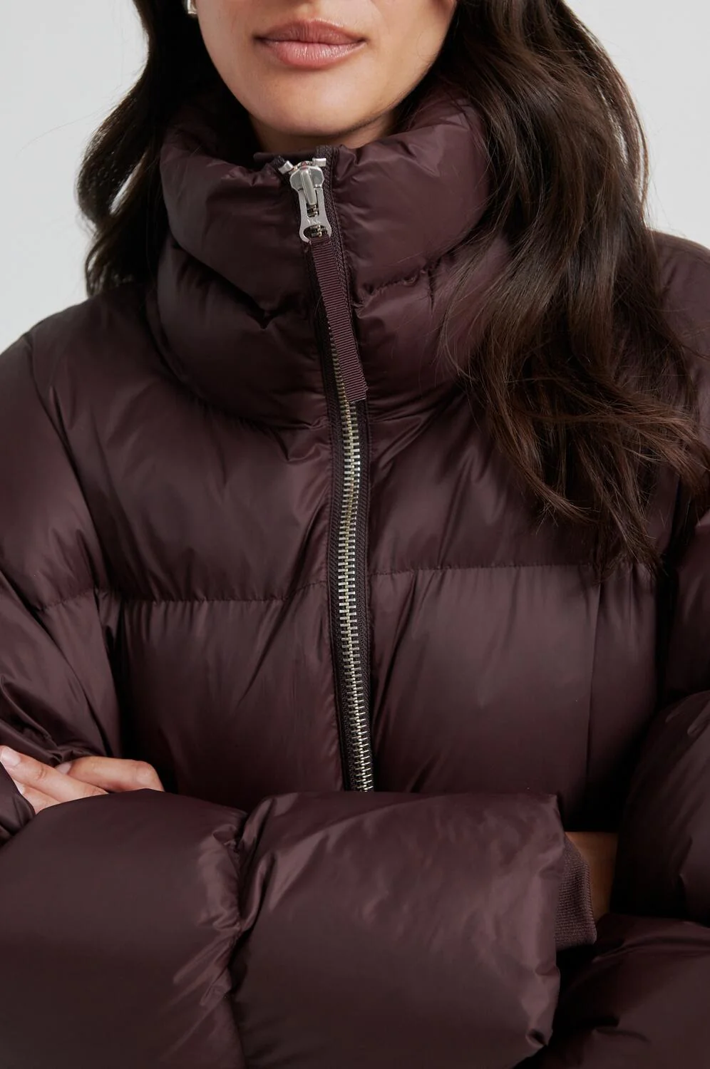 Riya lang dunfrakke - Chocolate Plum - Image 5