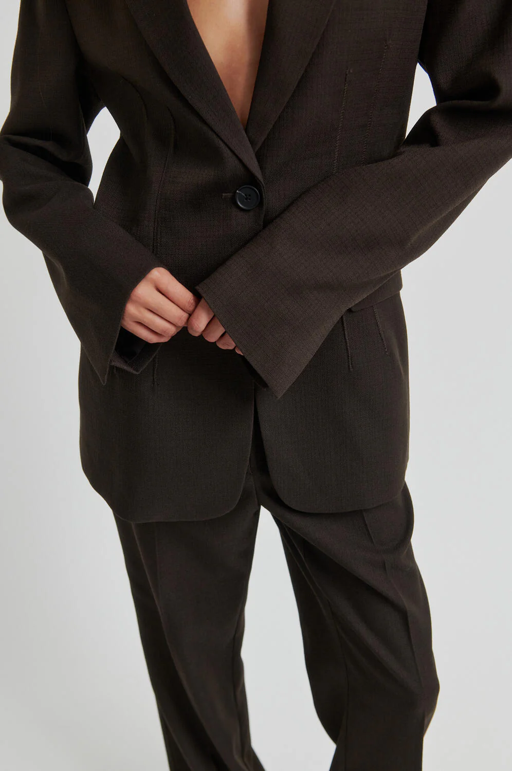 Sella Fitted blazer - Chocolate Torte - Image 7