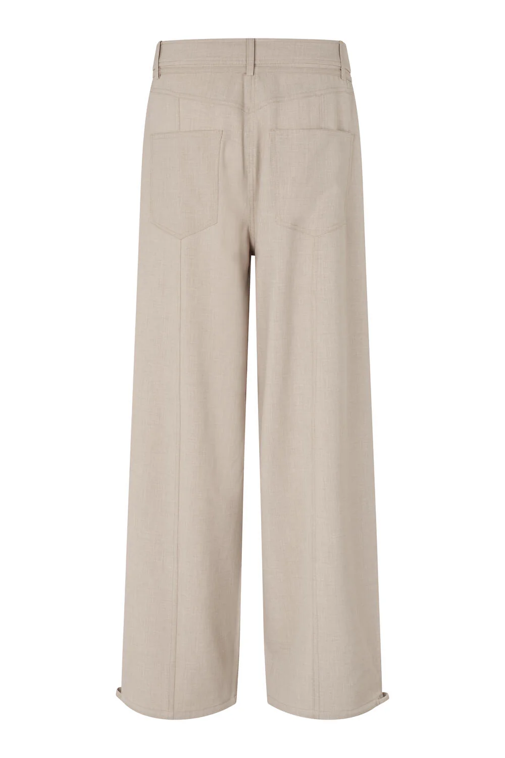 Zoie bukser - Light Beige Melange - Image 9