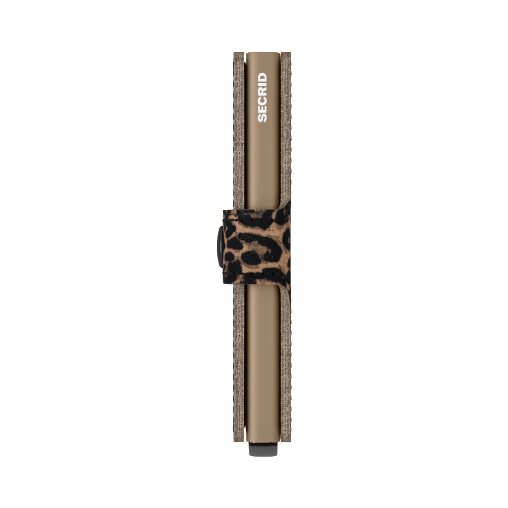 Minipung med kortholder - Leo Beige - Image 5